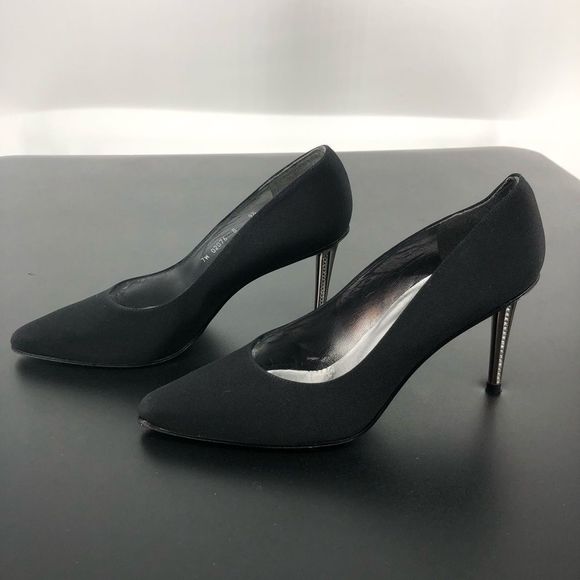 Stuart Weitzman Black Crystal Metal High Heels Pumps with Box - Picture 7 of 16